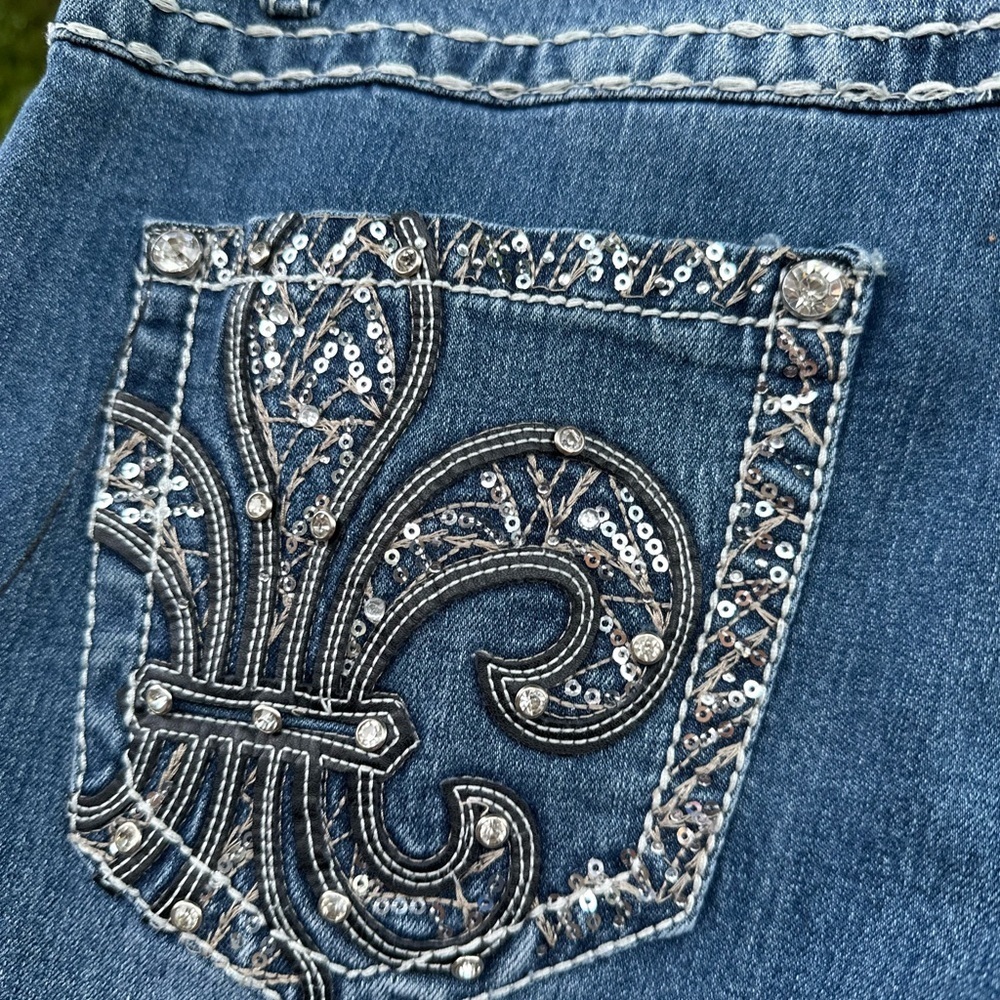 Elegant Embellished Y2K Women's Skinny Jeans - Picture 8 of 8